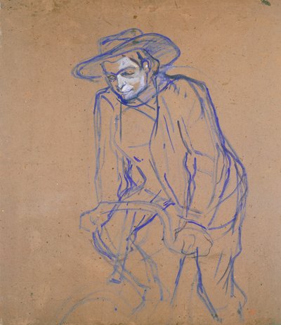 Aristide Bruant in bicicletta, 1896 da Henri de Toulouse Lautrec